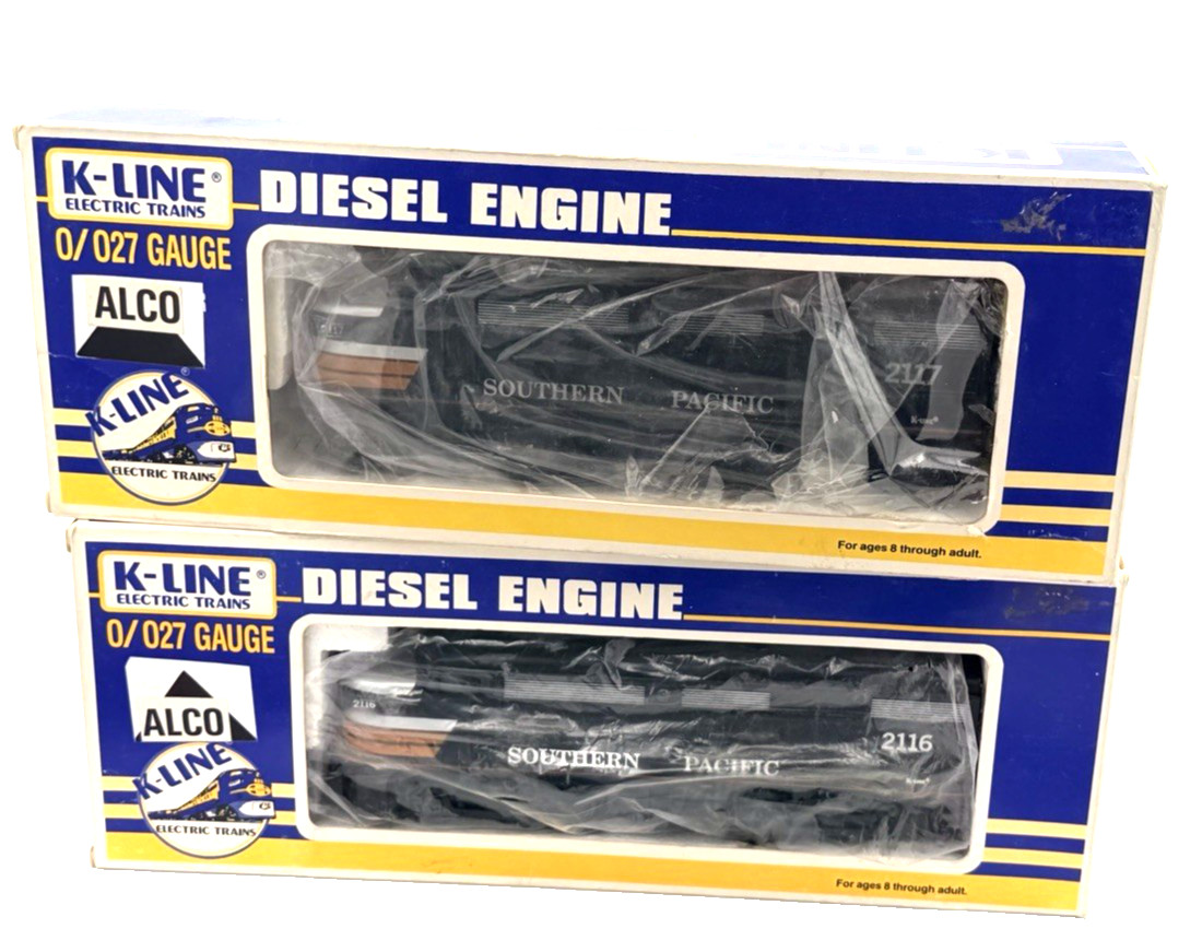 K-Line Southern Pacific Alco Power A 2116 Dummy A 2117 Original Boxes