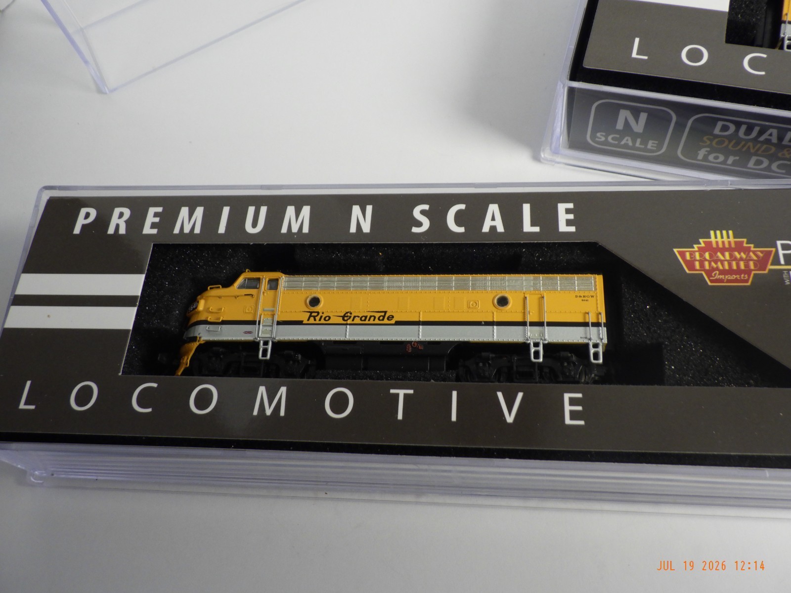 N Scale EMD F7 DRGW 5641/5642, A unit powered with sound,B unit unpowered