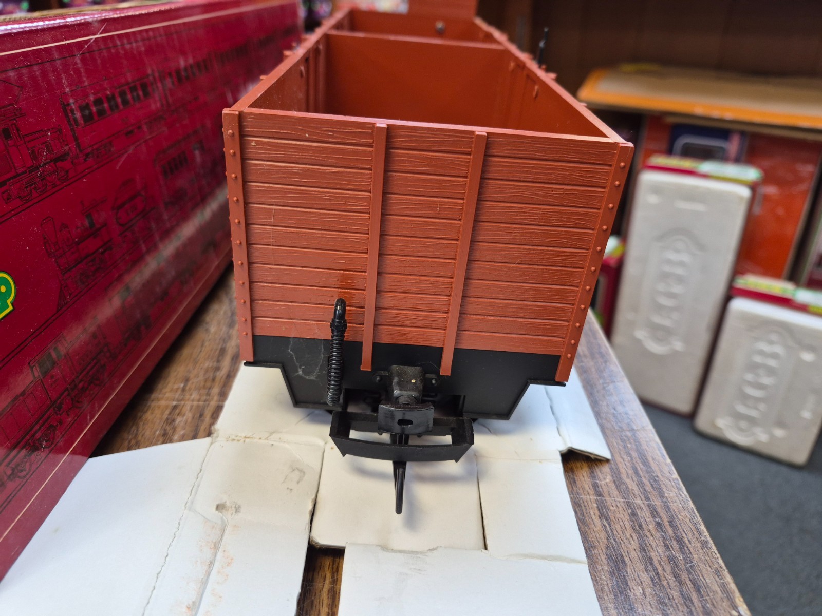 LGB 4062 GONDOLA with BRAKEMAN CABIN G SCALE PRE OWN BOXED AUSTRIAN FEDERAL RAIL