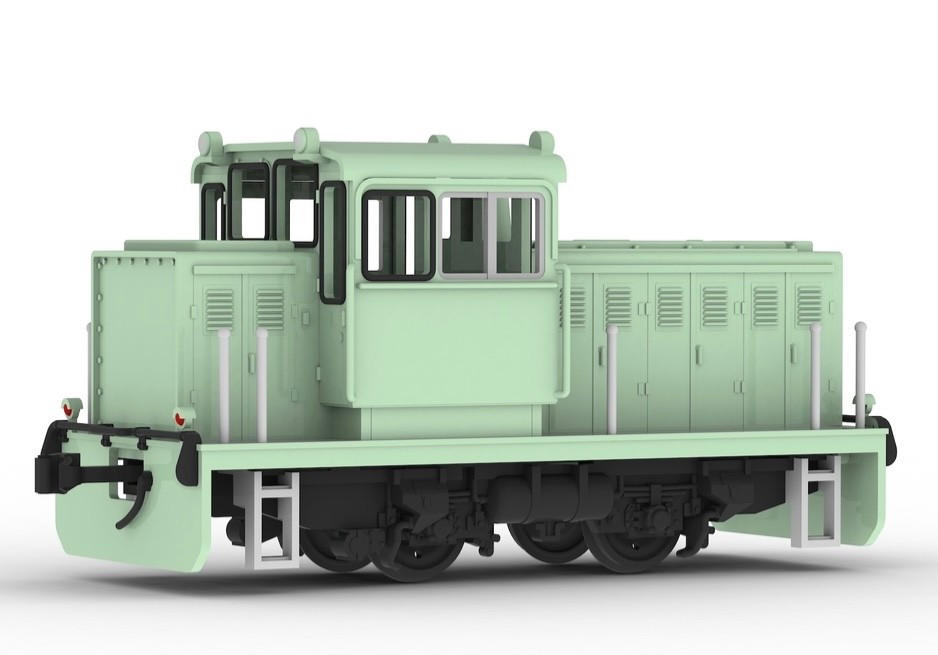 HO Scale Industrial Diesel Switcher Locomotive Kit H0 Plum Shunter Engine