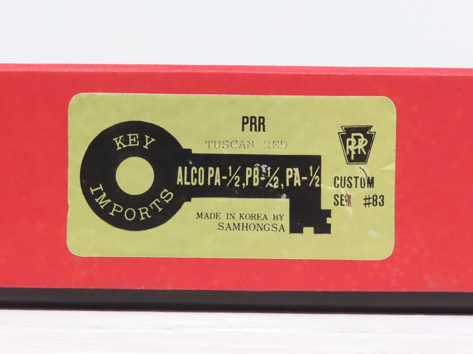 Key Imports HO Brass PRR Alco PA-1/2 3-Unit Set Tuscan Red #83 RARE NIB 12811