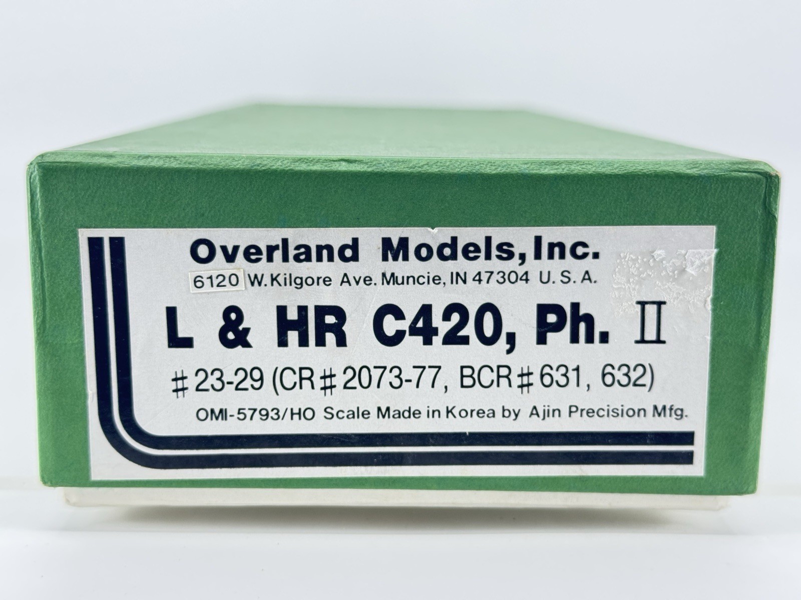 HO Overland Models OMI 5793 Lehigh & Hudson River Alco C420 Locomotive L&HR