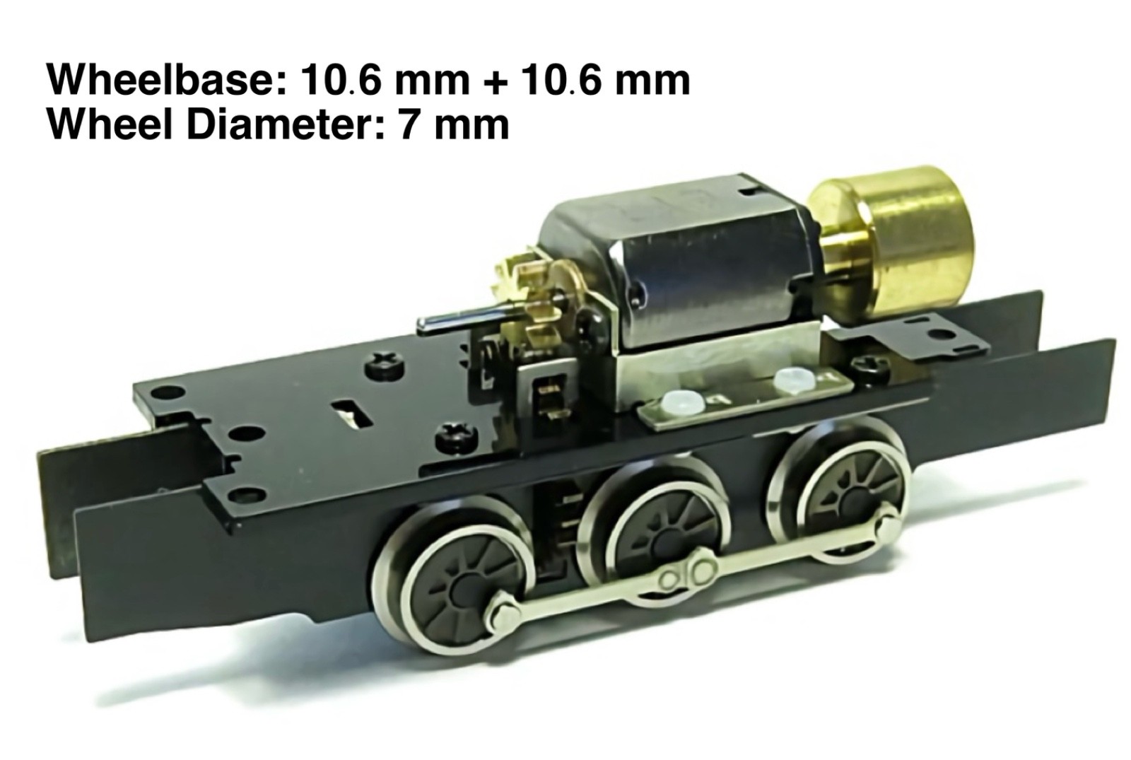 N/HOn30/HOe/009 Scale Aru 0-6-0 Steam Locomotive Power Drive Chassis 10.6mm/7mm