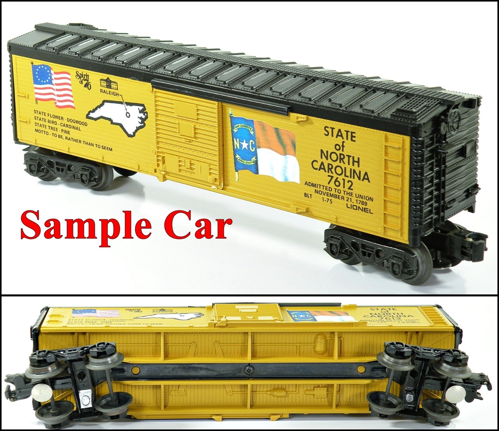 Lionel 6-1776 Spirit of ’76 Set Complete w/Loco Caboose 13-Cars 1975