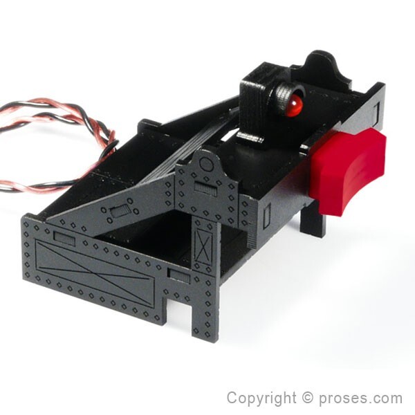 NEW! 4 PACK OF O GAUGE BUMPERS WITH LIGHT