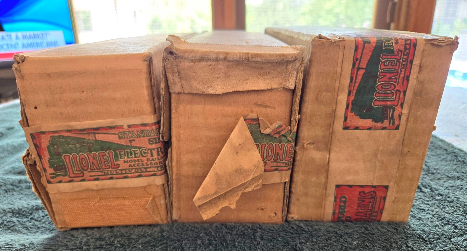LIONEL PREWAR STANDARD GAUGE SOLID OB’S MARKED : 8E RED; 337 RED; 338 RED*