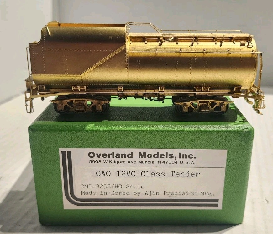 Overland Models HO Scale Brass 12VC Class Tender C&O