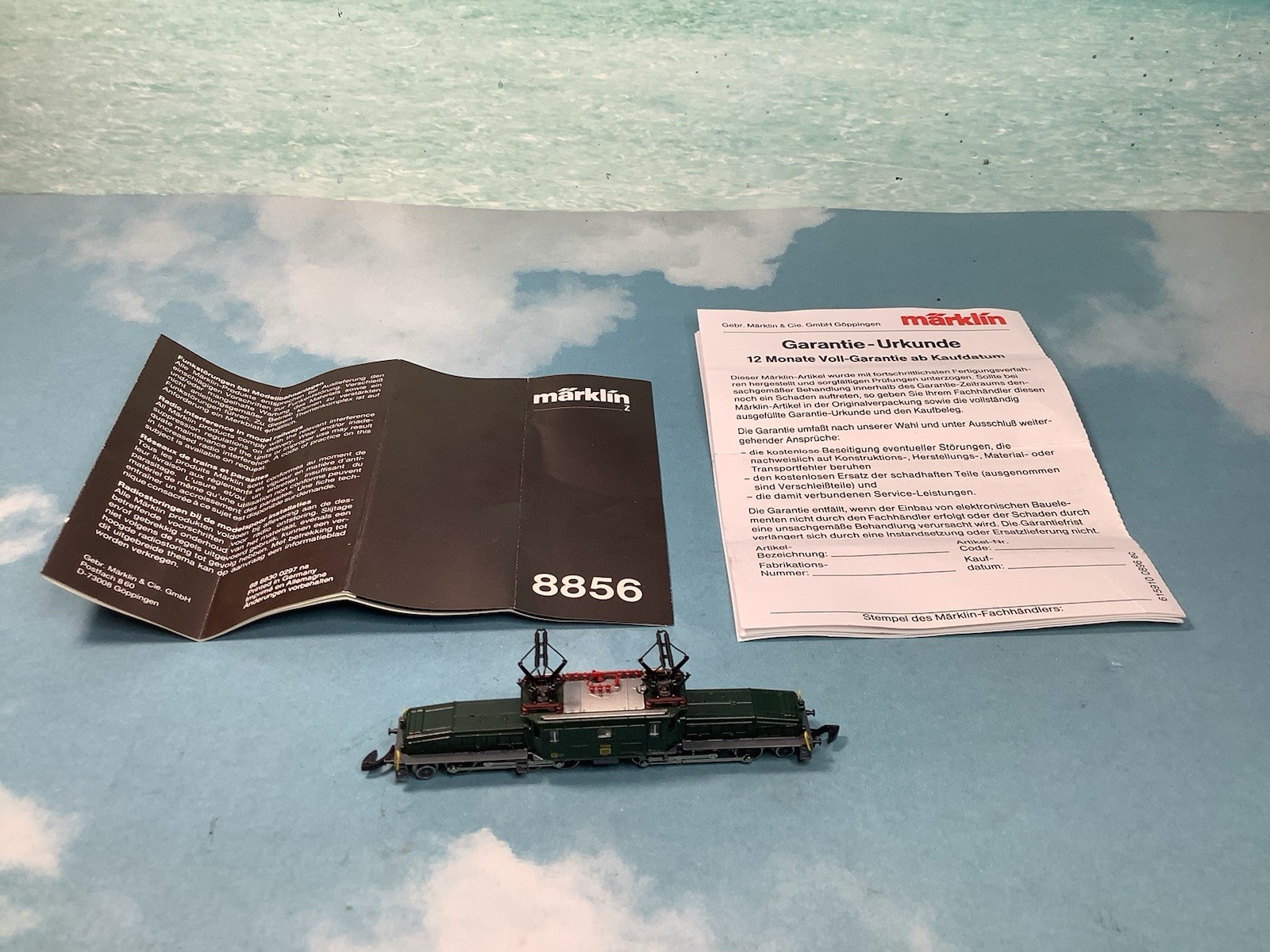 MARKLIN Z # 8856 MINI-CLUB CROCODILE ELECTIC LOCOMADE W.GERMANY OB,INSTRUCTION