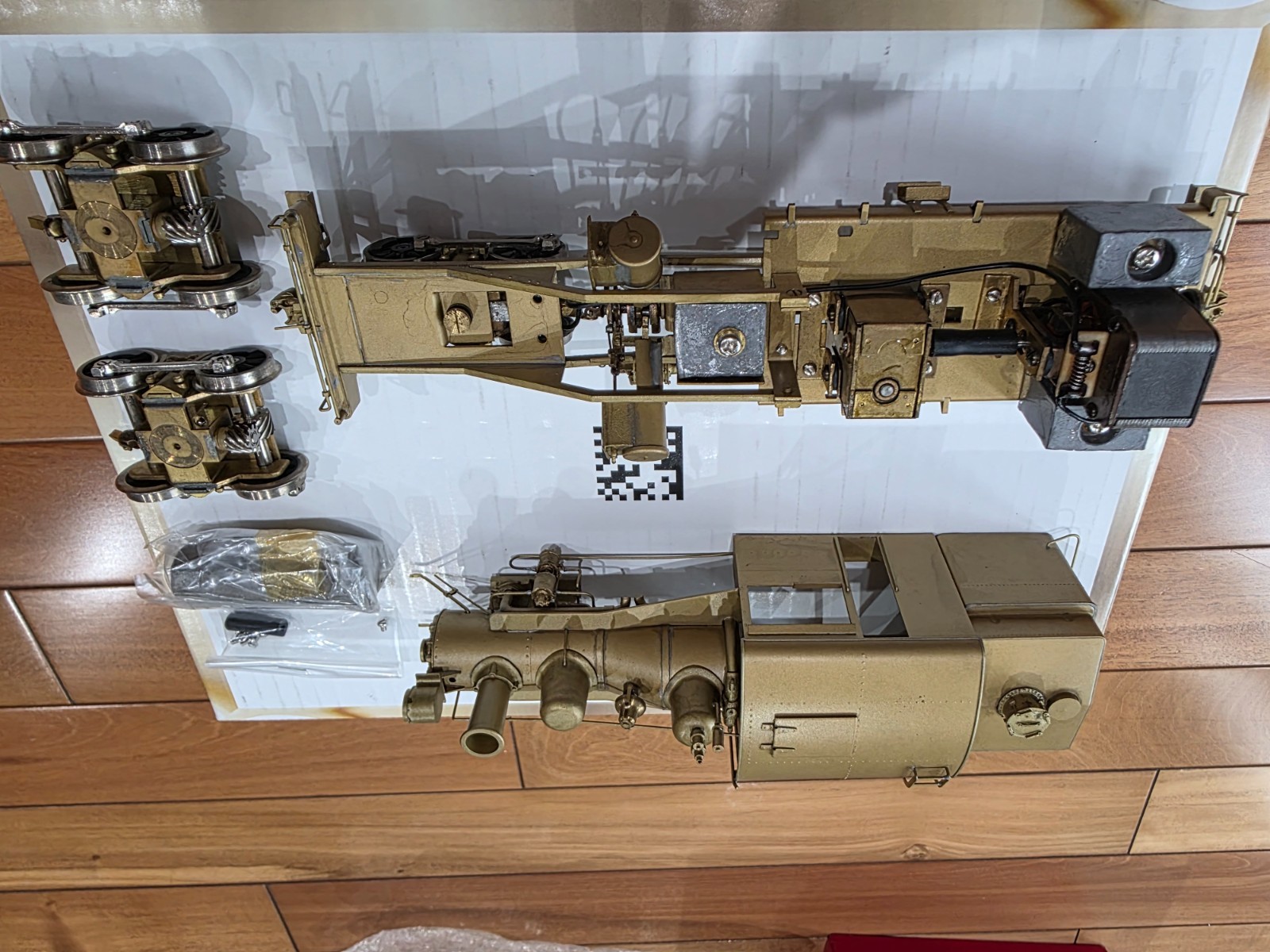 O / On3 Brass Model Train, WMC Westside Model Company Heisler No. 3 – Unpainted