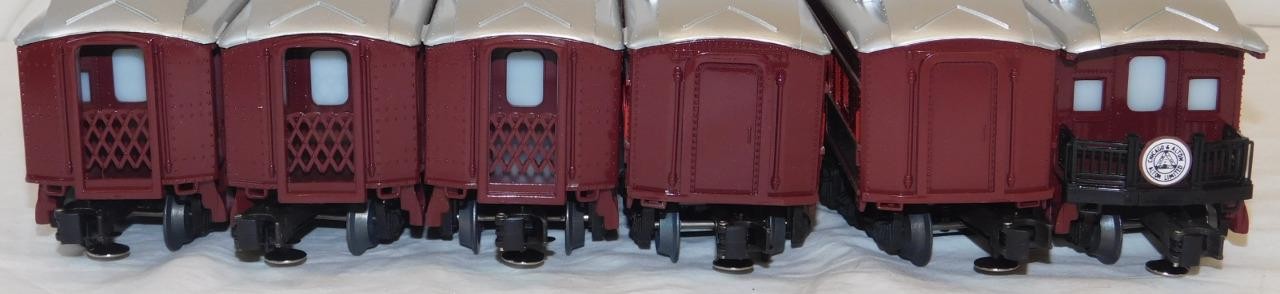 Lionel 6-8101 Chicago & Alton Steam Passenger Set 4-8-4 Steam Engine + 6 HW cars