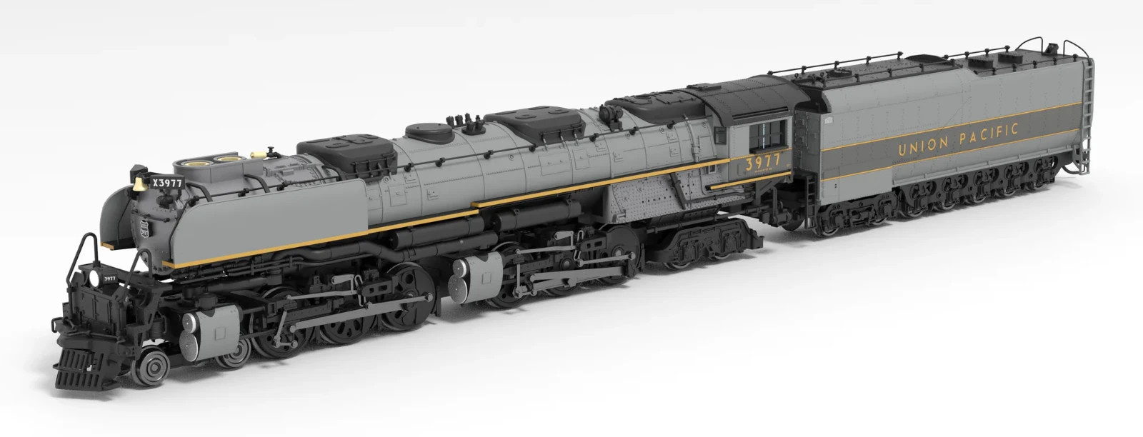 Broadway N-SCALE 6985 UP Challenger 4-6-6-4, #3977, Museum Version, Two-tone Gra