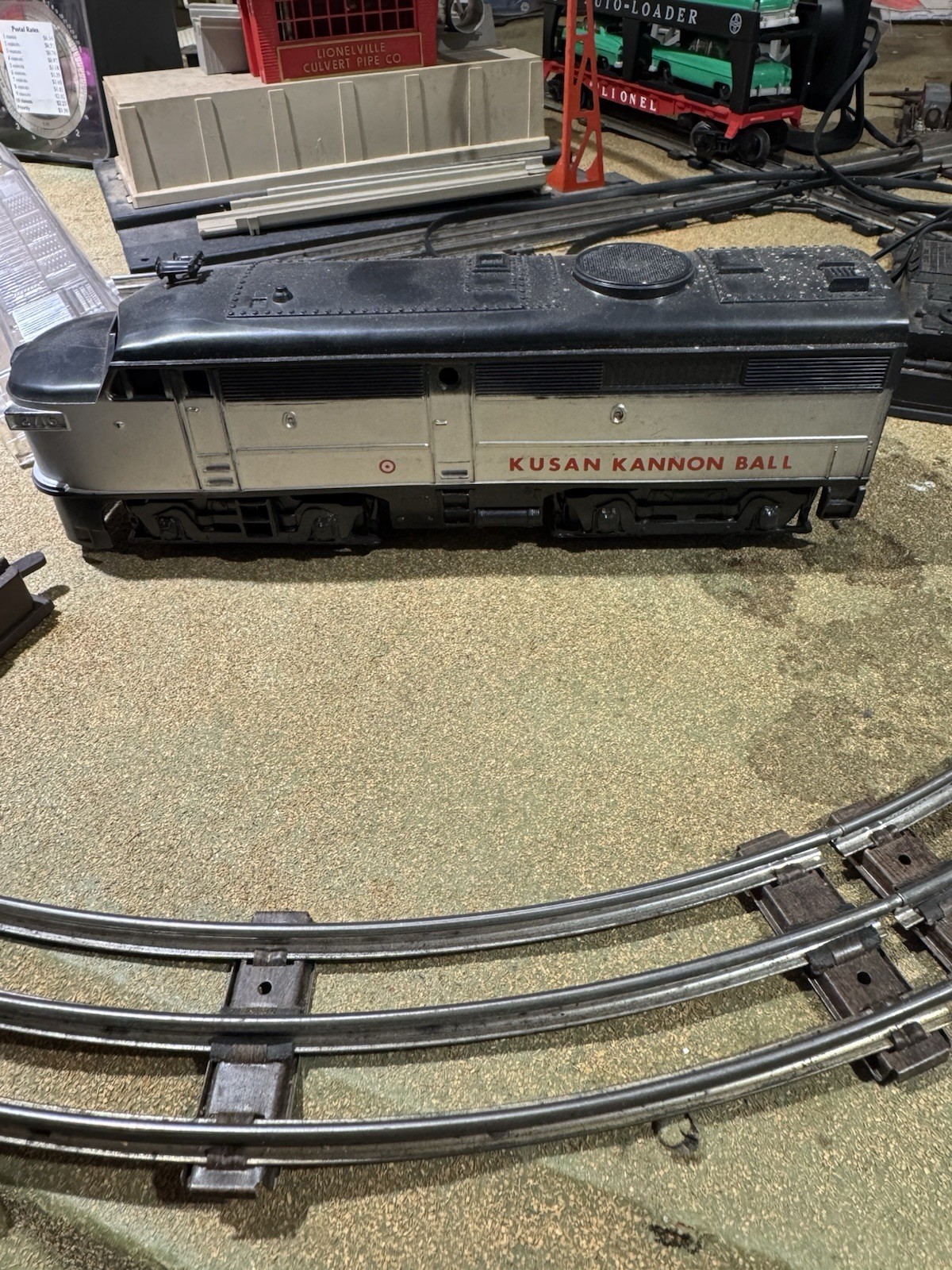RARE Kusan KMT Kannon Ball Alco Diesel Locomotive Dummy Unit Needs Coupler