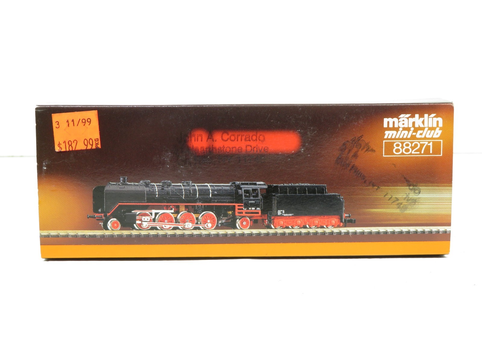 Marklin 88271 Z Mini Club 2-8-2 Steam Locomotive LN
