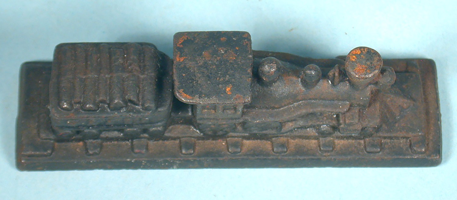 1950s The General Train Paperweight Steam Locomotive Buster Keaton Cast Iron