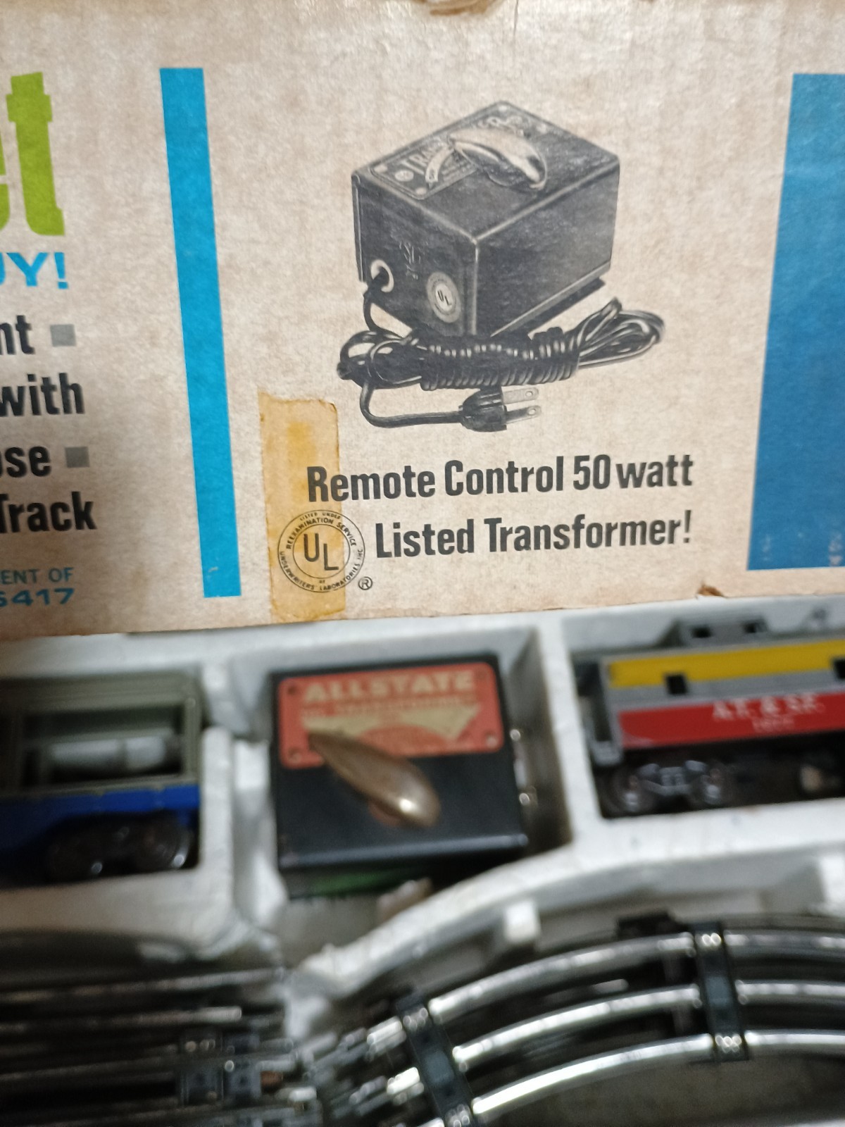 1959 Marx Diesel Electric Train Set Santa Fe🏵 41831 Remote Control 50w + Extras