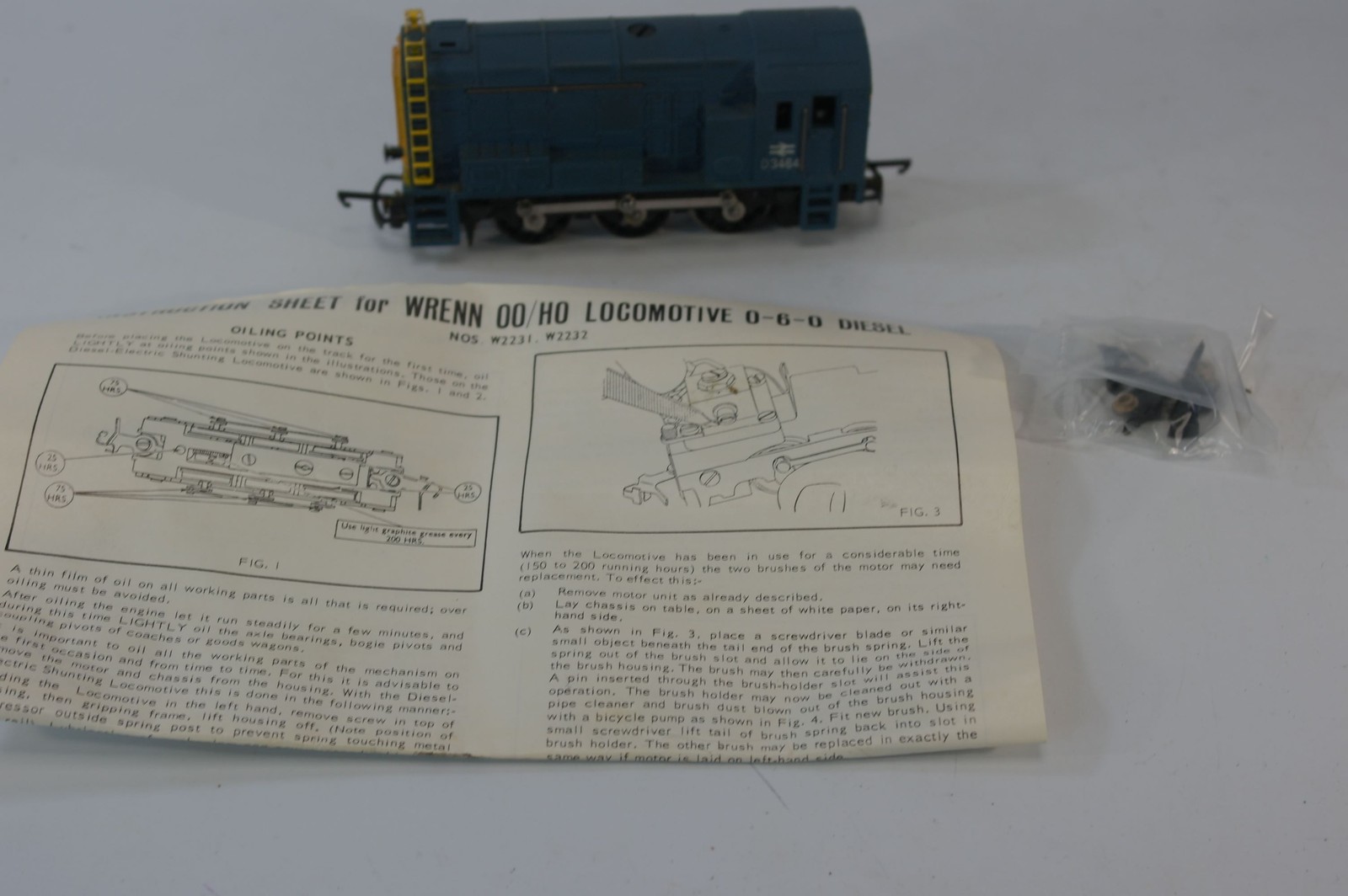 Wrenn W2232 0-6-0 Diesel Shunter in BR Blue. Used. OO Gauge