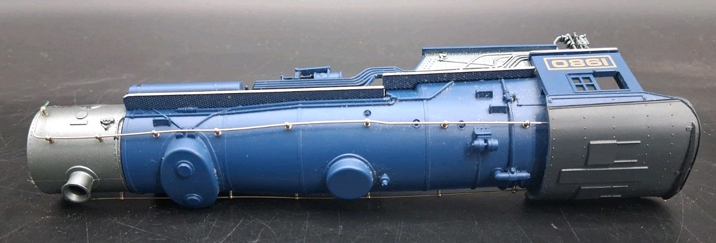 (B) RIVAROSSI HO Scale Steam Locomotive Body 5087 4-6-2 HEAVY PACIFIC NMRA 1980