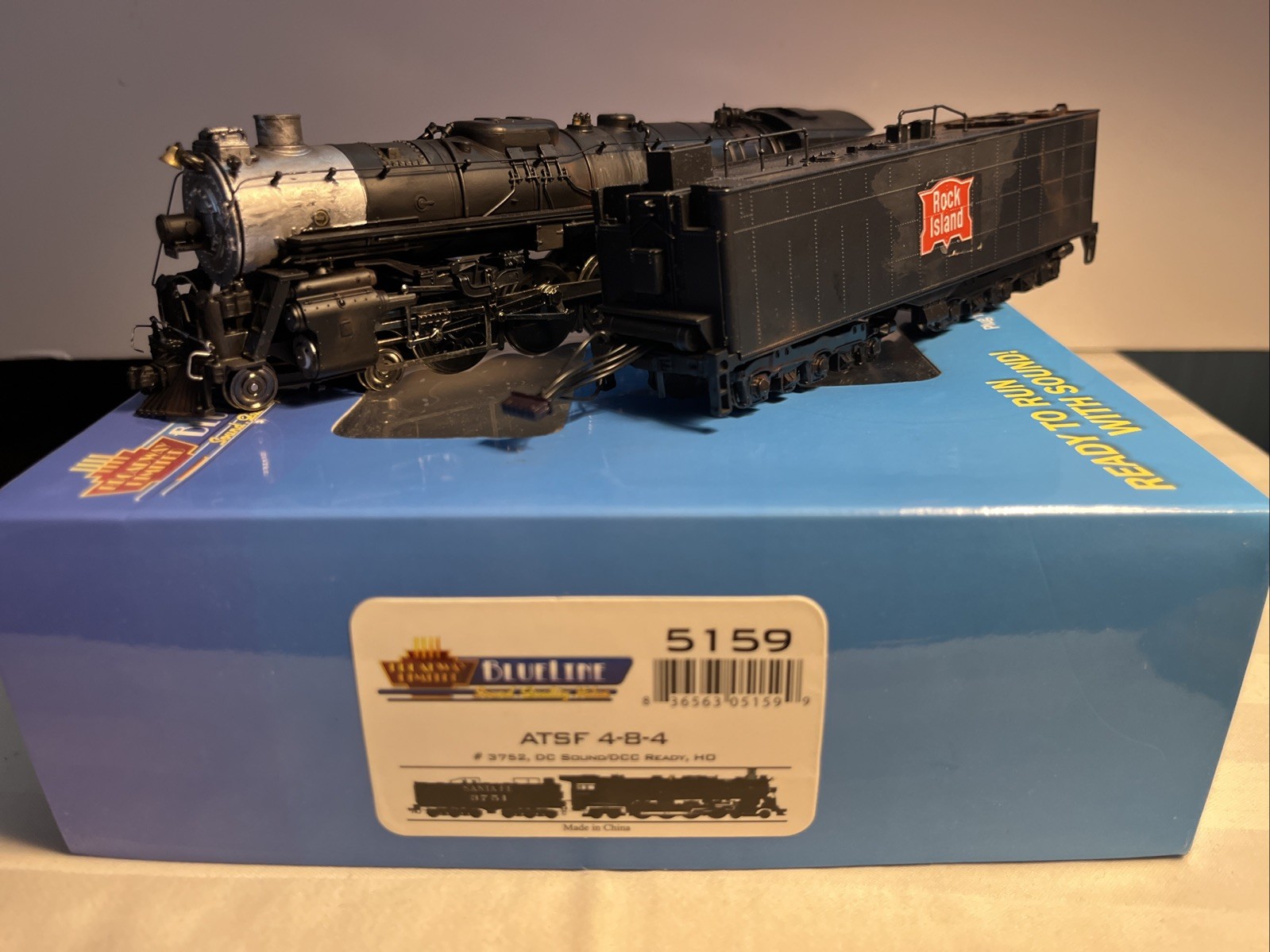 HO Scale Broadway Limited Rock Island 4-8-4 #5100 DCC/Sound TESTED CUSTOM PAINT