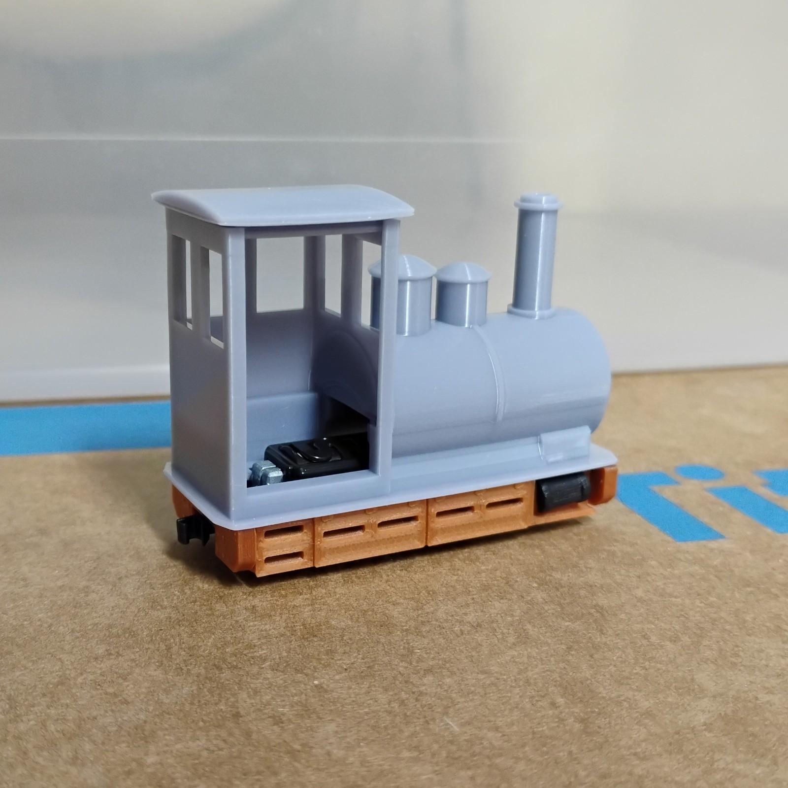 On18 FIRELESS STEAM LOCO kit #1. For Kato 11-109 chassis. RESIN 3D print.