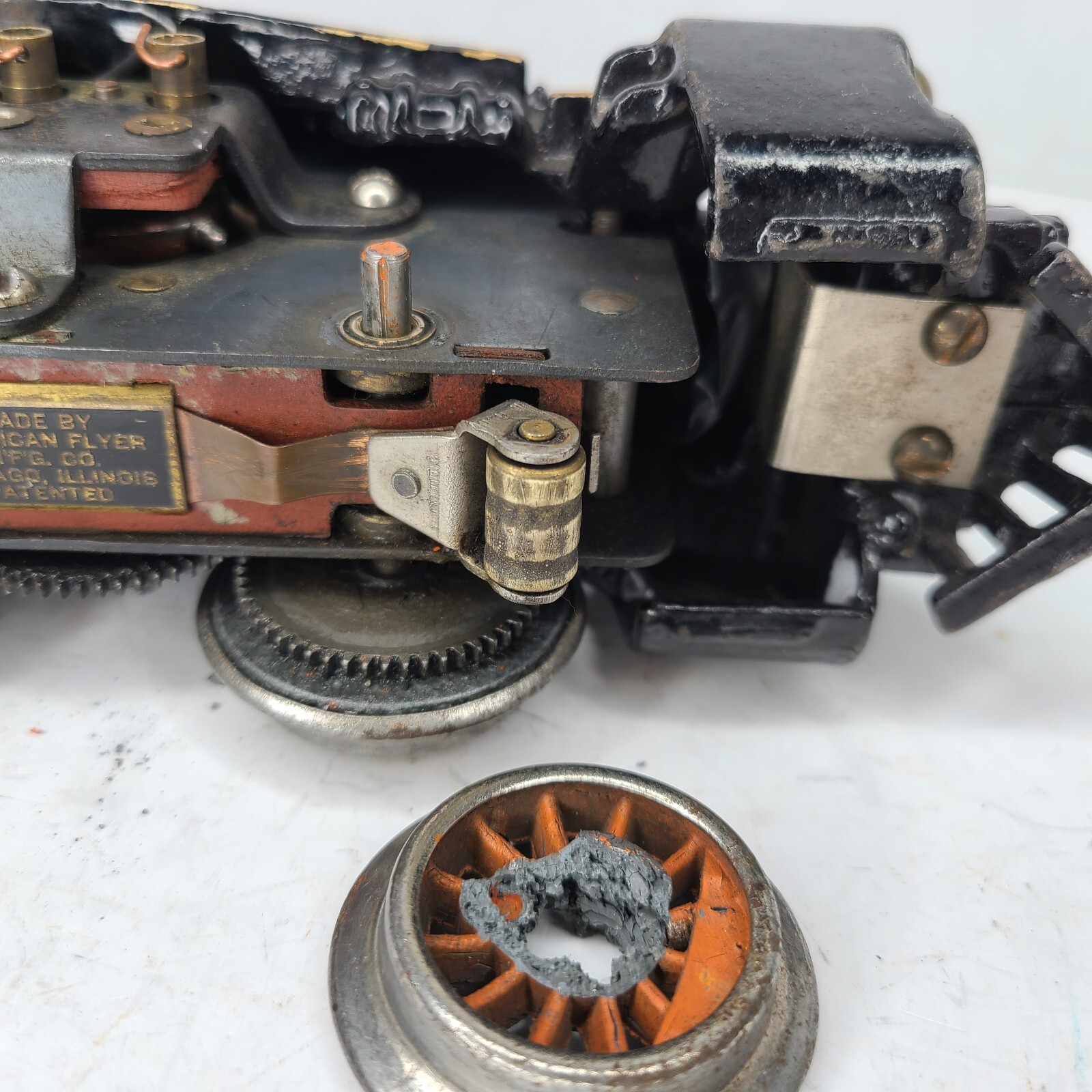 American Flyer # 3197 Steam Locomotive Pre-war Cast Iron Rare Part/Repair/Rest