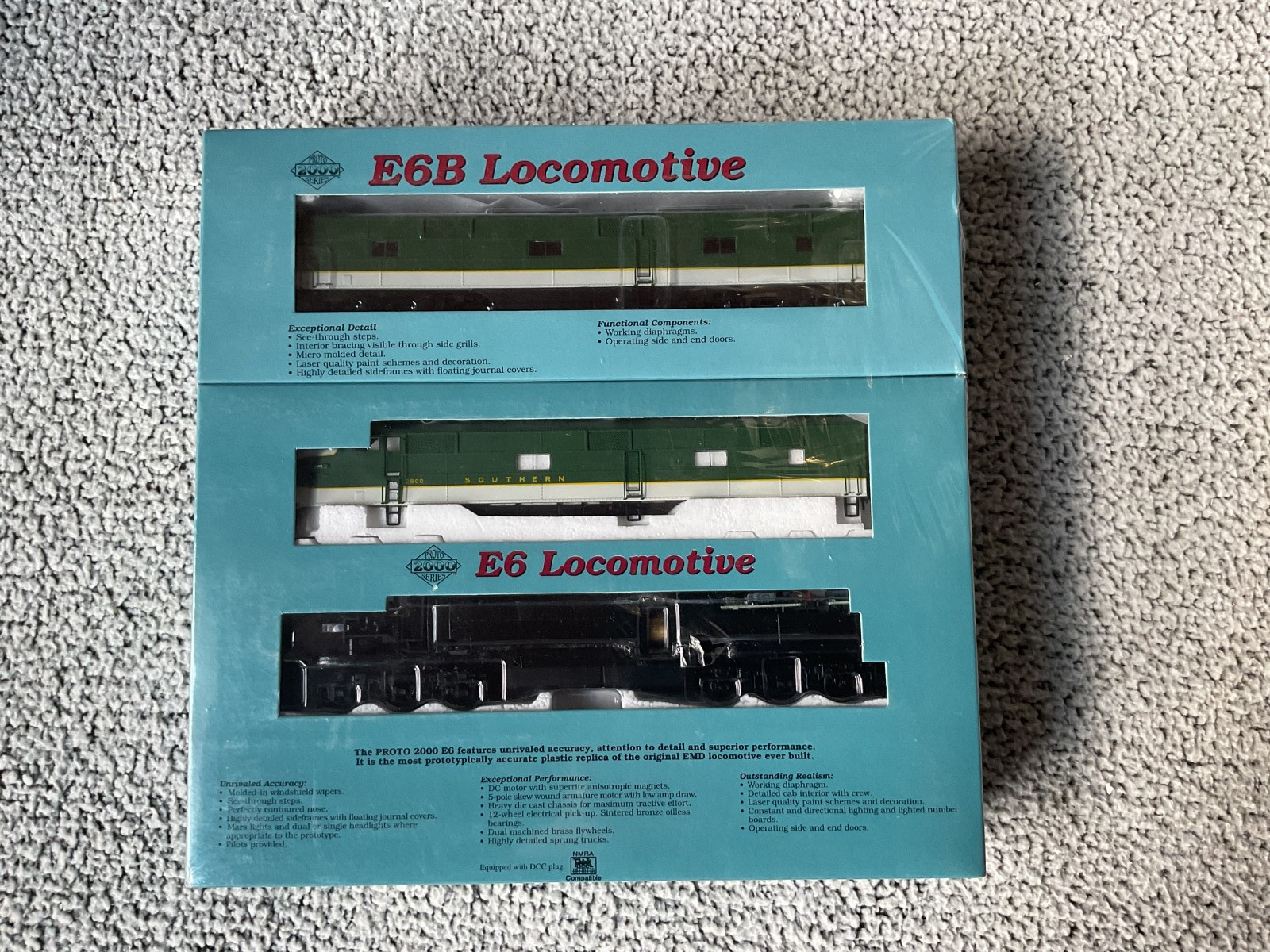 PROTO 2000 LIFE LIKE HO SOUTHERN E6 DIESEL #2800 POWERED A & DUMMY B MIB Sealed