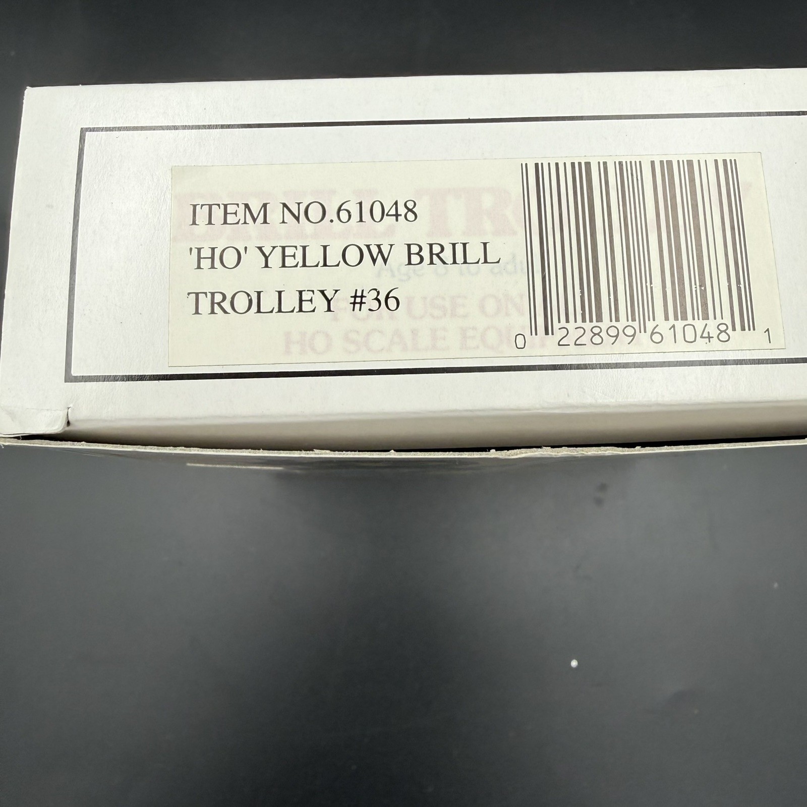 Brill Trolley #36-Yellow (Bachmann #61048, HO) NIB