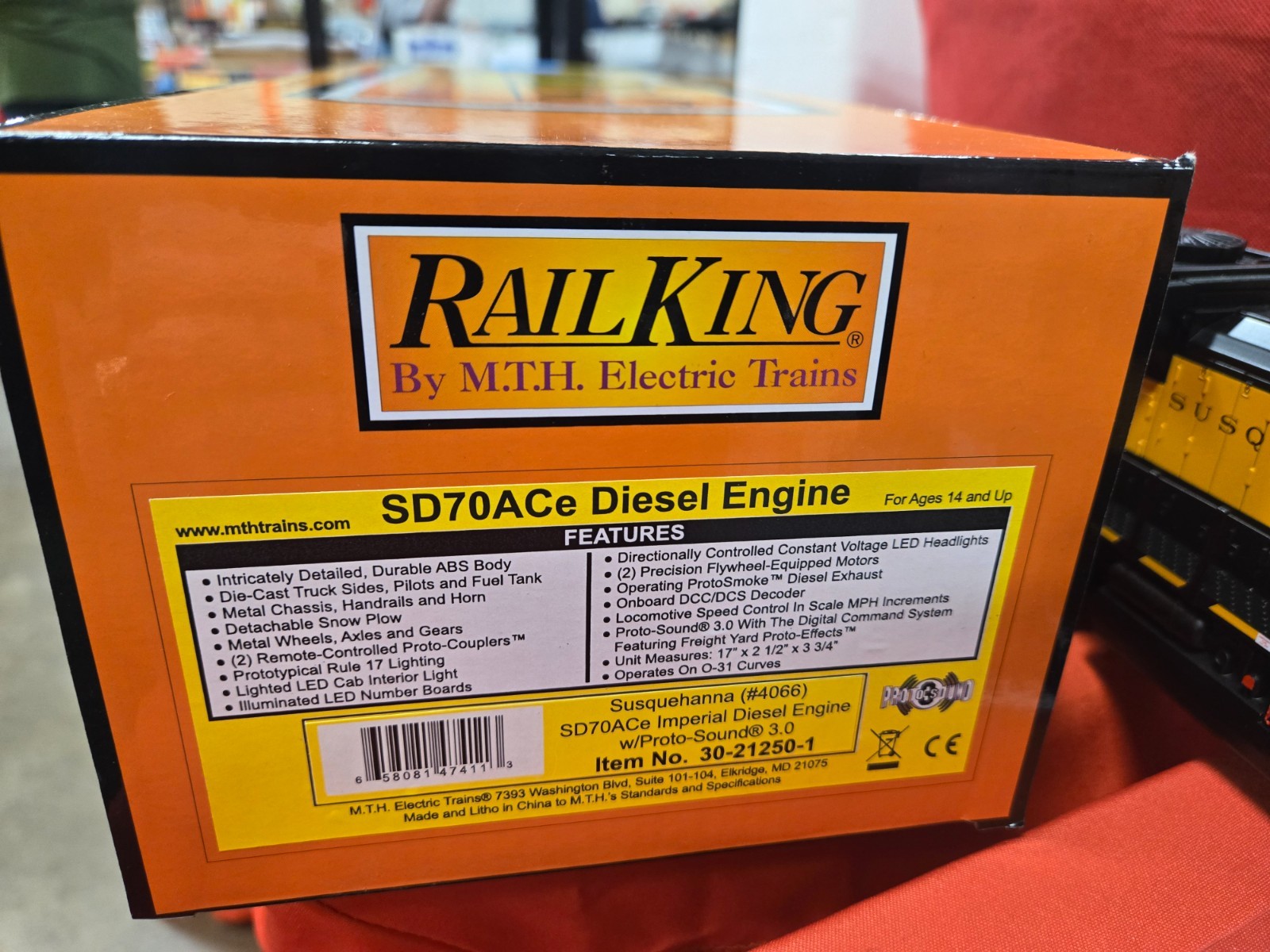MTH RK NYS&W Susquehanna SD70M-2 locomotive # 4066 New Sealed Box