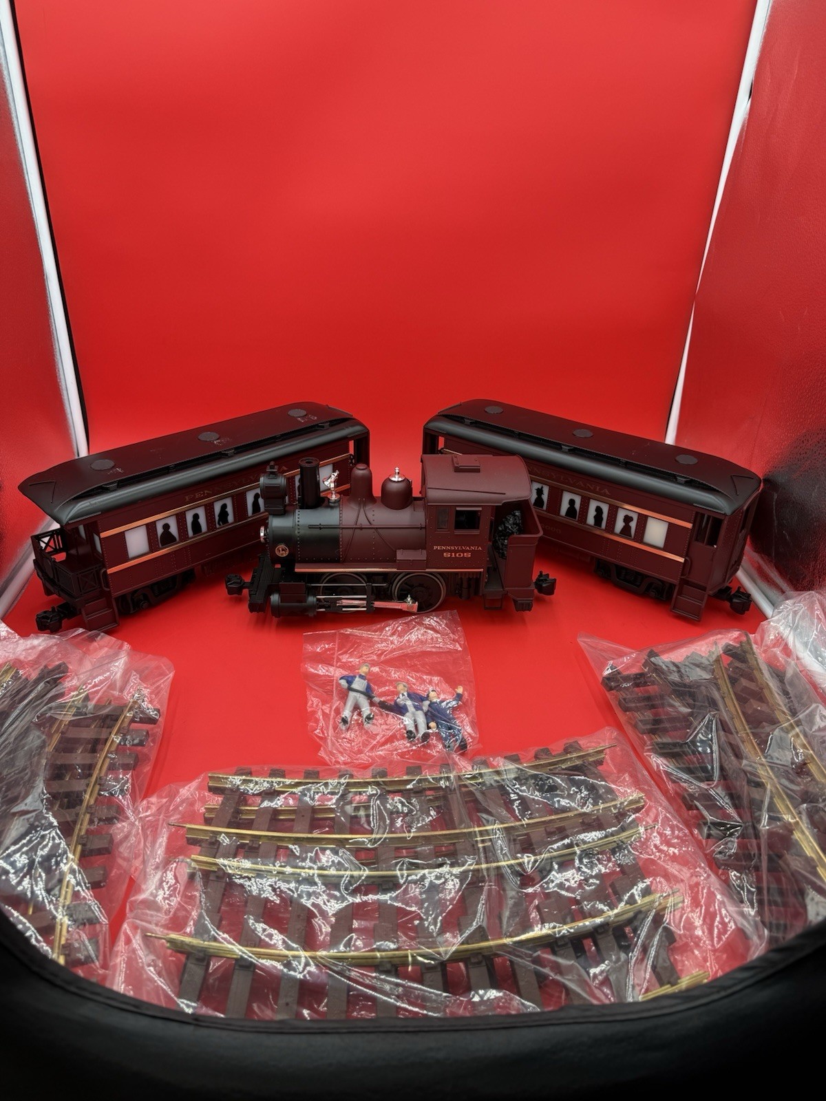 Lionel Large Scale Pennsylvania 5105 Loco 6000 6001 Cars & Track