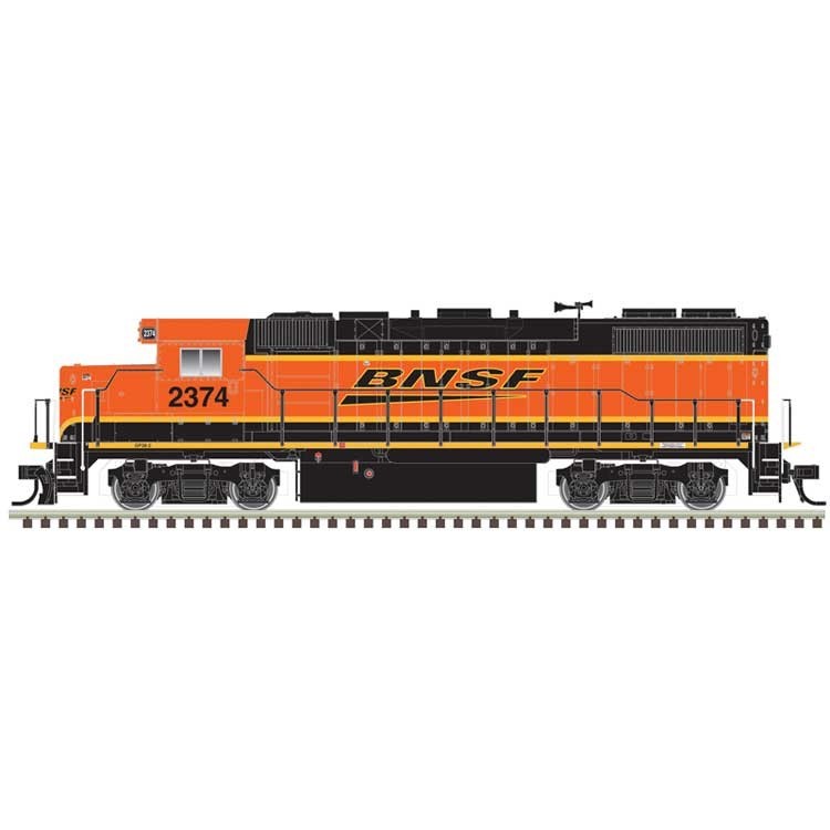 Atlas HO Trainman Silver EMD GP38-2 Ph. II DC BNSF Railway H4 Scheme #2374