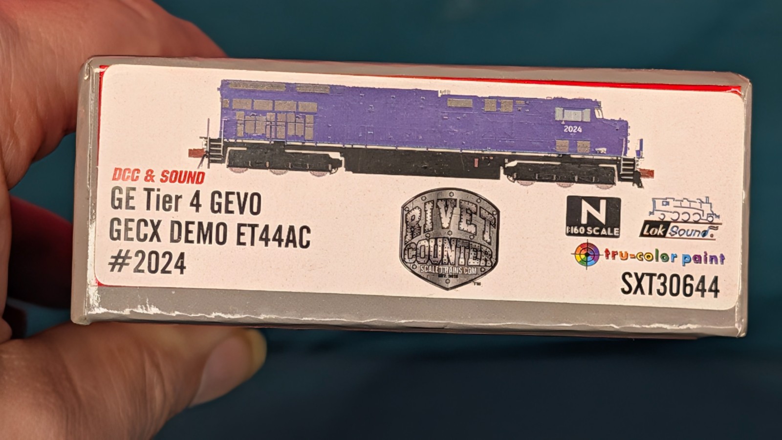 N SCALE RIVET COUNTER GE TIER 4 GEVO GECX DEMO ET44AC #2024 DCC & SOUND