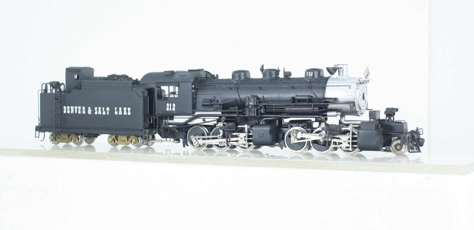 HO Brass PFM Denver & Salt Lake 2-6-6-0 Articulated Locomotive & Tender Painted