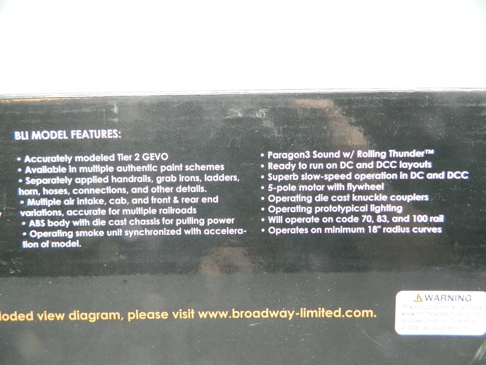 HO Broadway Limited #5864 PARAGON SOUND, DCC or DC GE ES44AC CREX #1206 New