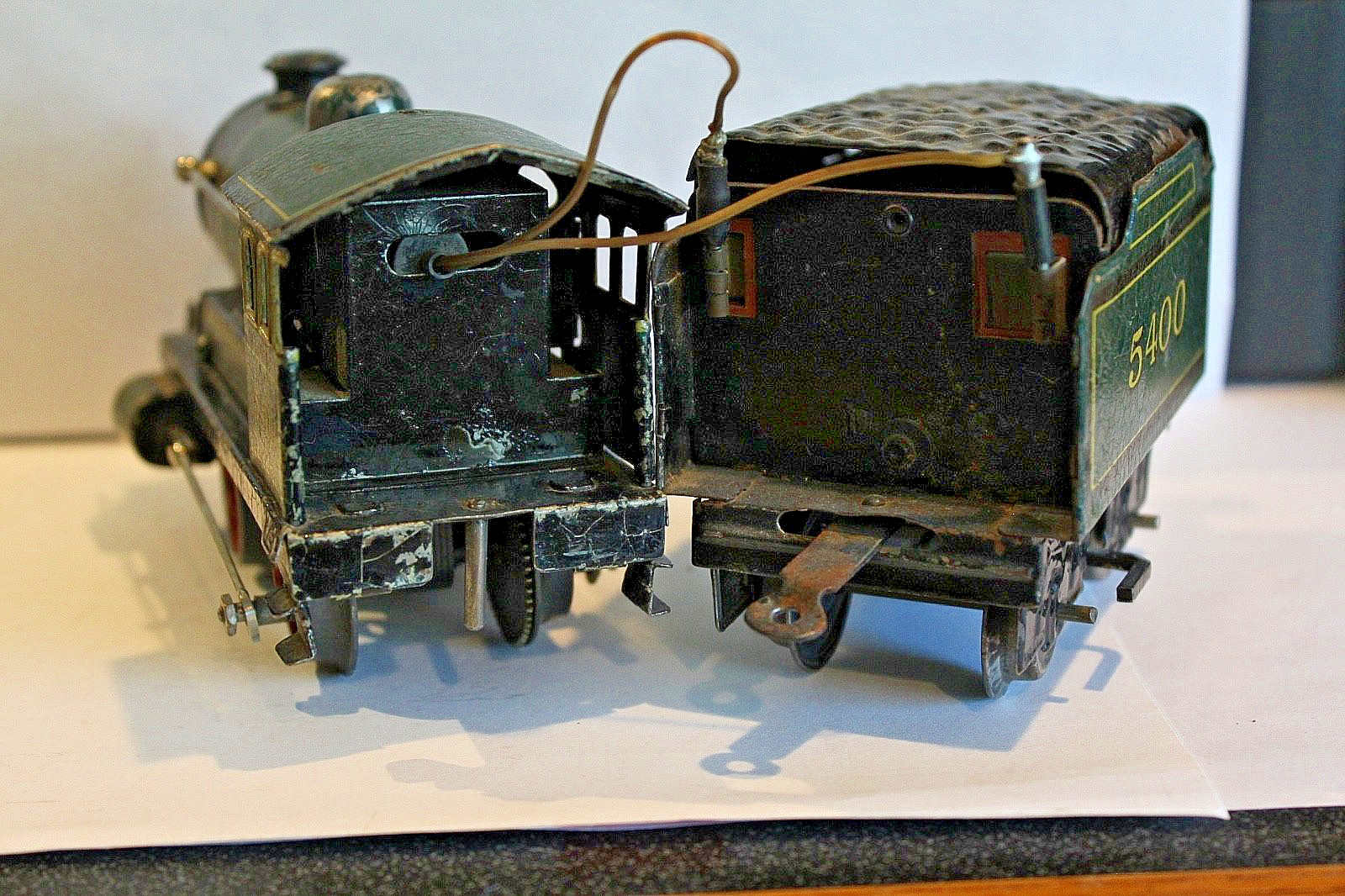 1928 Bing Battery Operated 0-4-0 Locomotive, British No.5400 & Tender Battery