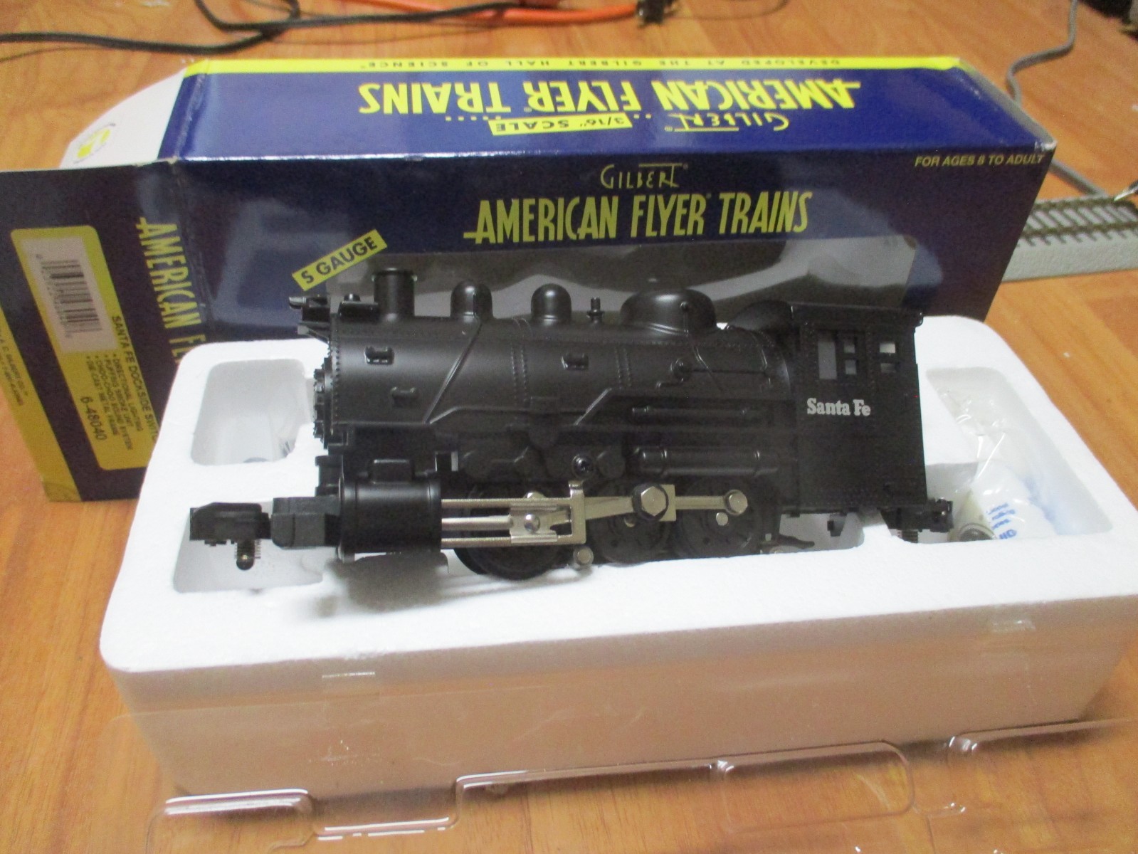 Amer Flyer 6-48040 Santa Fe Dockside Steam loco (1/24/26) Hirail AC