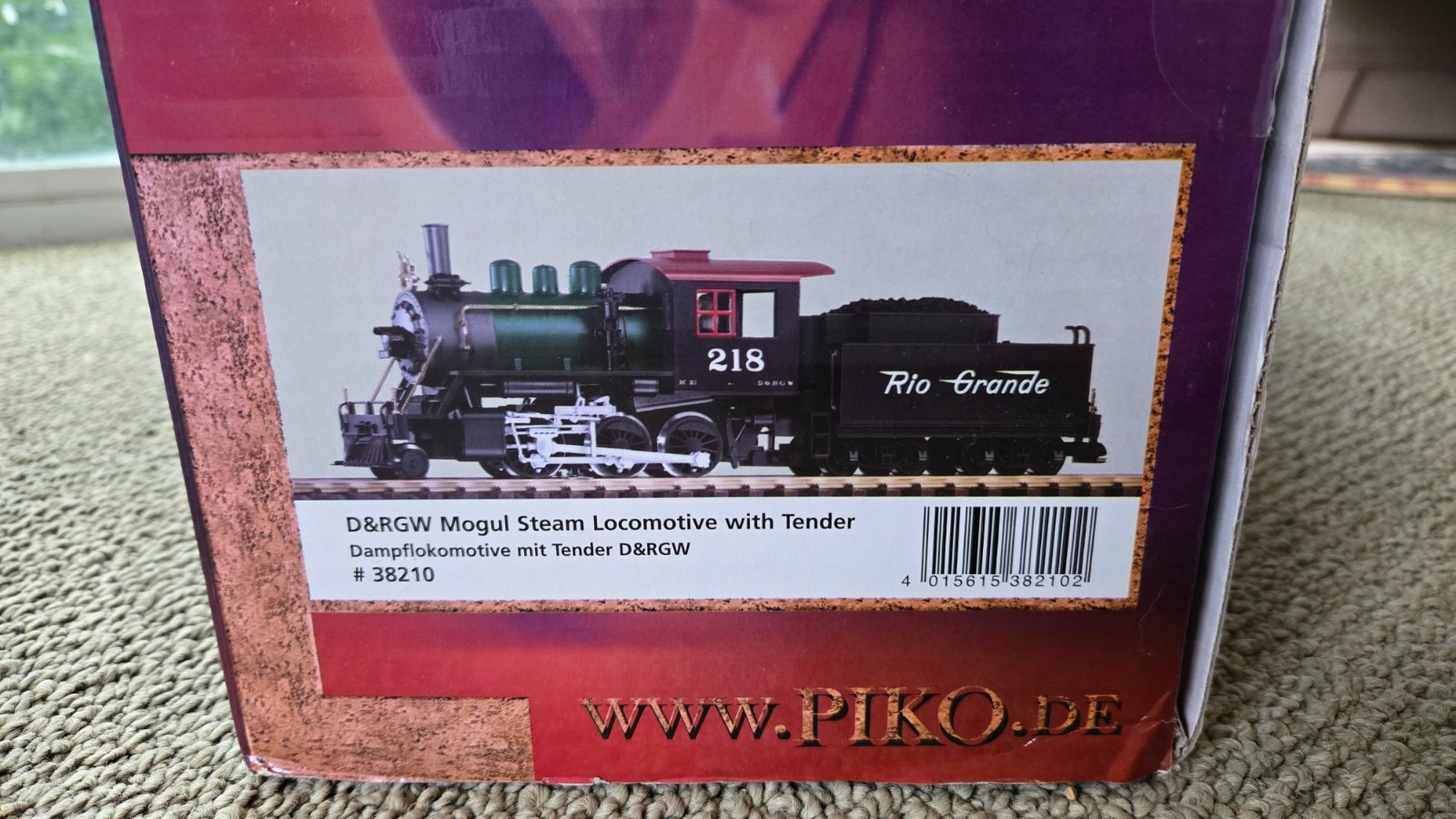 PIKO 38210 Denver Rio Grande 2-6-0 Steam Locomotive w/ Smoke and Lights