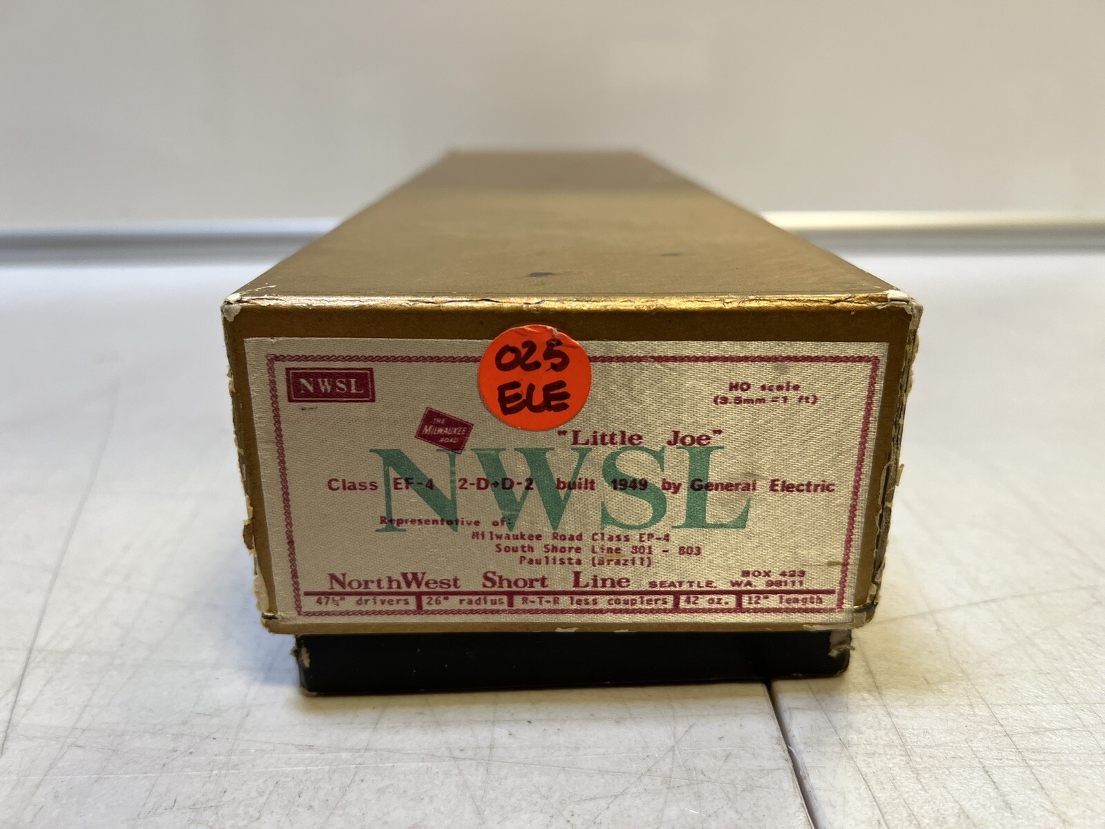 Ho NWSL Milwaukee Little Joe 2-D+D-2 EF-4 Electric Brass Engine *Rob