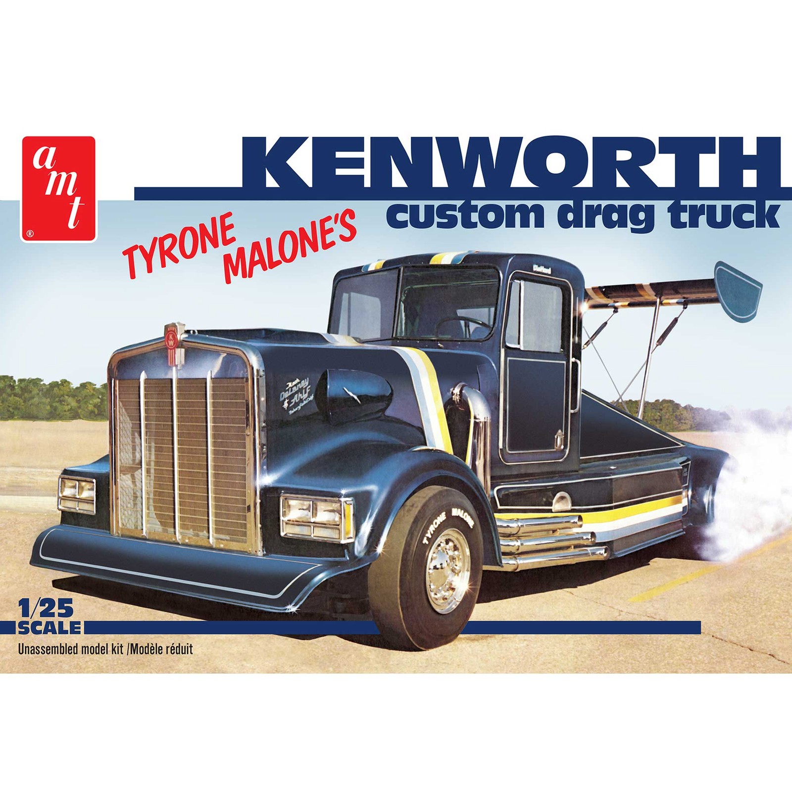 AMT 1/25 Bandag Bandit Kenworth Drag Trk Tyrone Malone AMT1157 Plastics