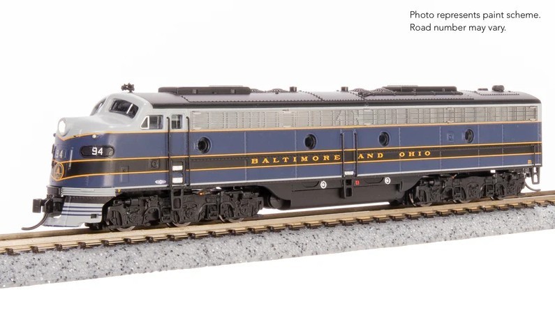 Broadway Limited 8814 EMD E8A, B&O 94A, As-Delivered, Paragon4 Sound /DC/DCC N