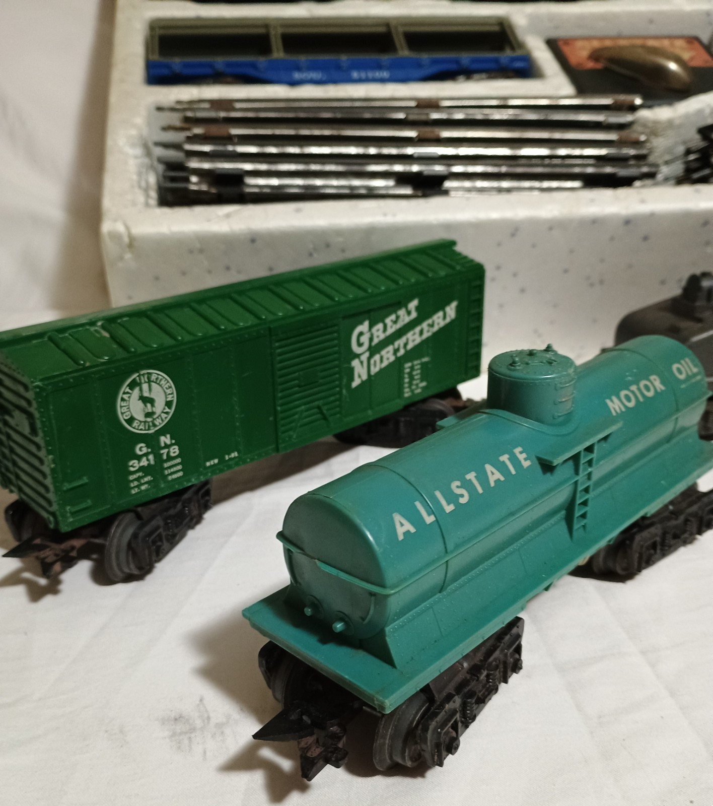 1959 Marx Diesel Electric Train Set Santa Fe🏵 41831 Remote Control 50w + Extras