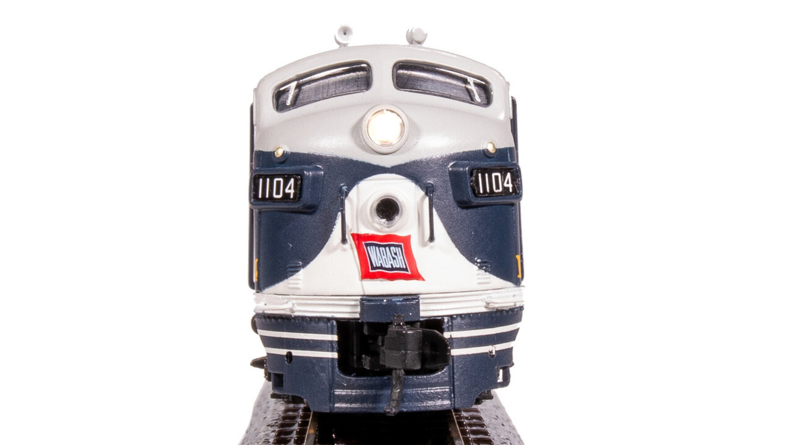 Broadway Limited 7785 N Scale WAB EMD F7A As-Delivered Diesel Locomotive #1104A