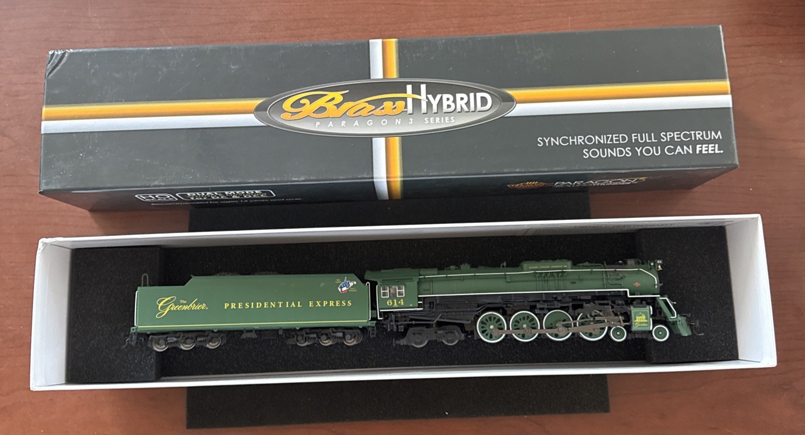 Paragon3 Series Brass Hybrid C&O J3A 4-8-4, #614