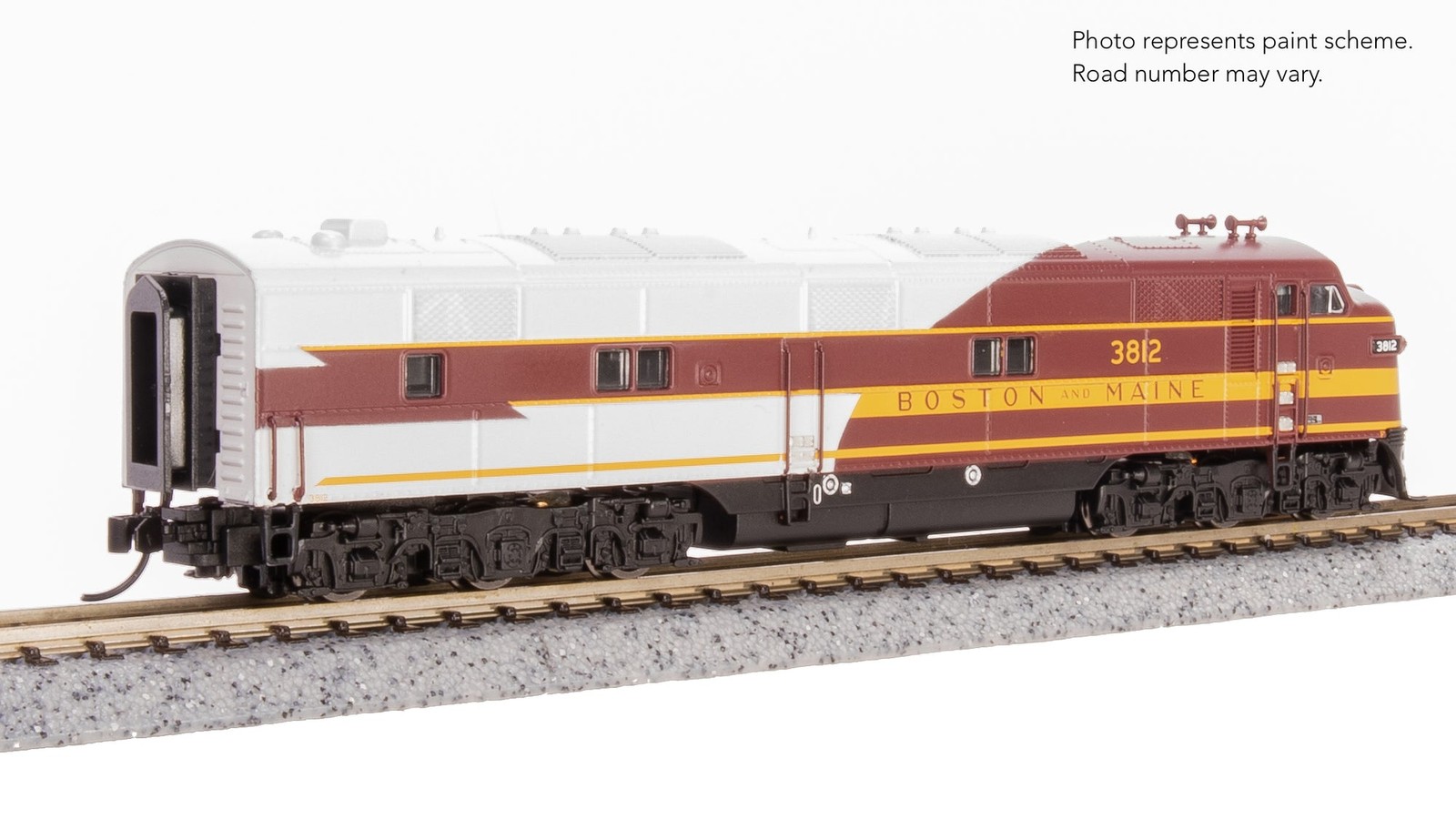 Broadway Limited BLI 8763 N Scale BM Boston & Maine EMD E7A Locomotive DCC/Sound