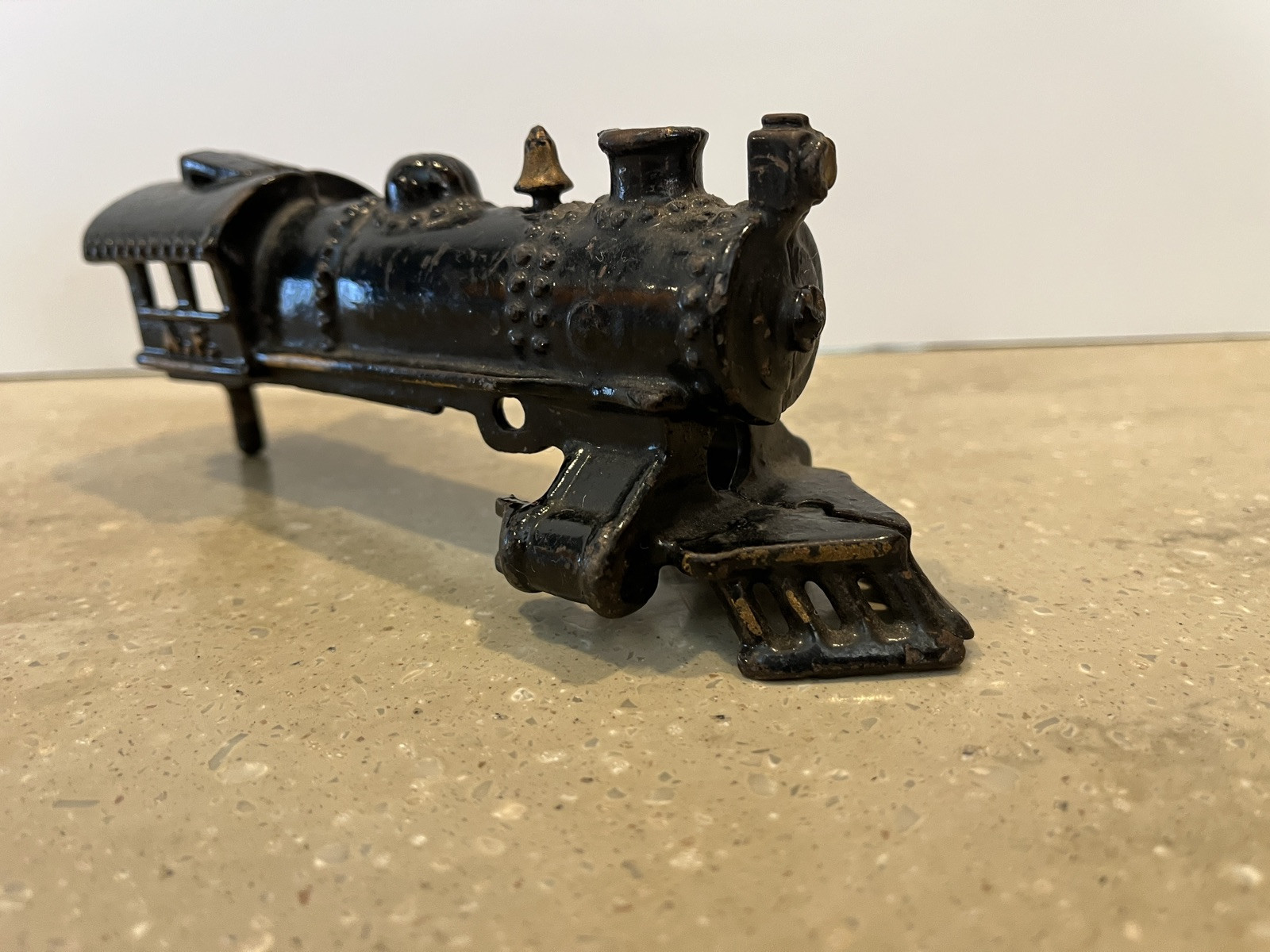 Prewar American Flyer O Black & Gold Cast Iron Steam Locomotive SHELL ONLY