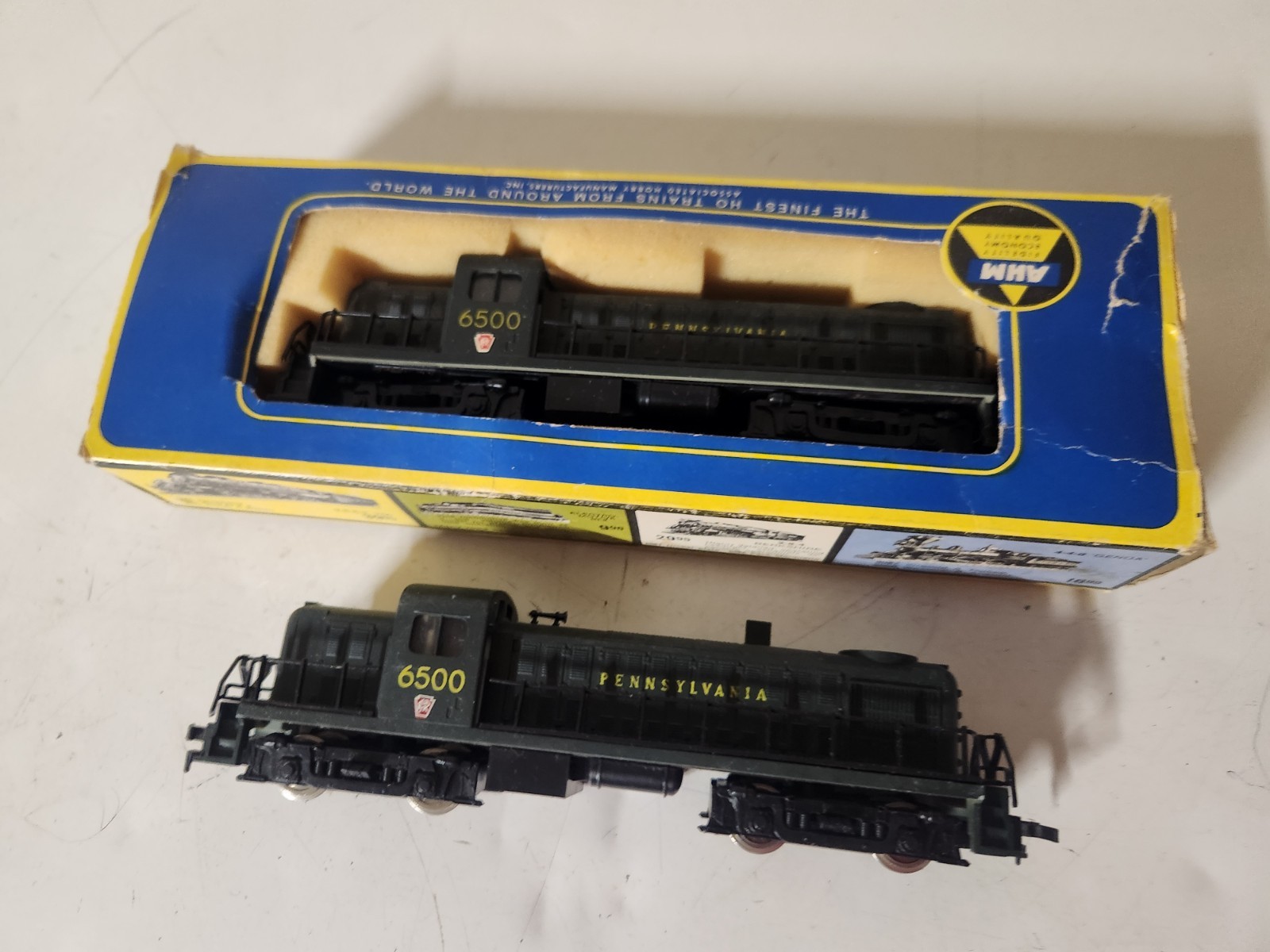 AHM Brand Pennsylvania RR Loco 6500 & Dummy Car CHECK VIDEO