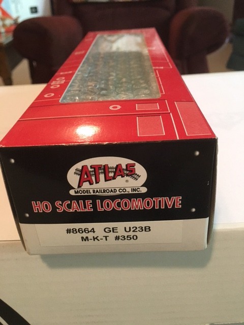 Atlas HO Scale Locomotive #8664 GE U23B M-K-T #350