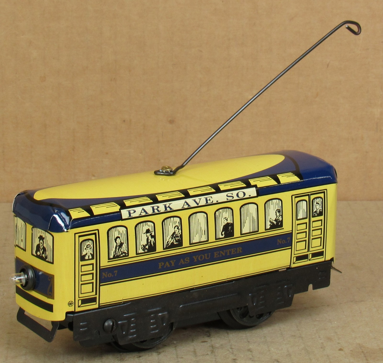 New/Modern Marx 5200 Blue Park Avenue Trolley O-Gauge ULTRA RARE *