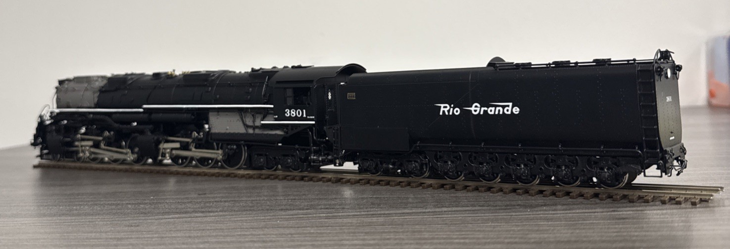 Key Imports CS #106 HO Brass Challenger D&RGW 4-6-6-4 L-97 #3801 Factory Painted