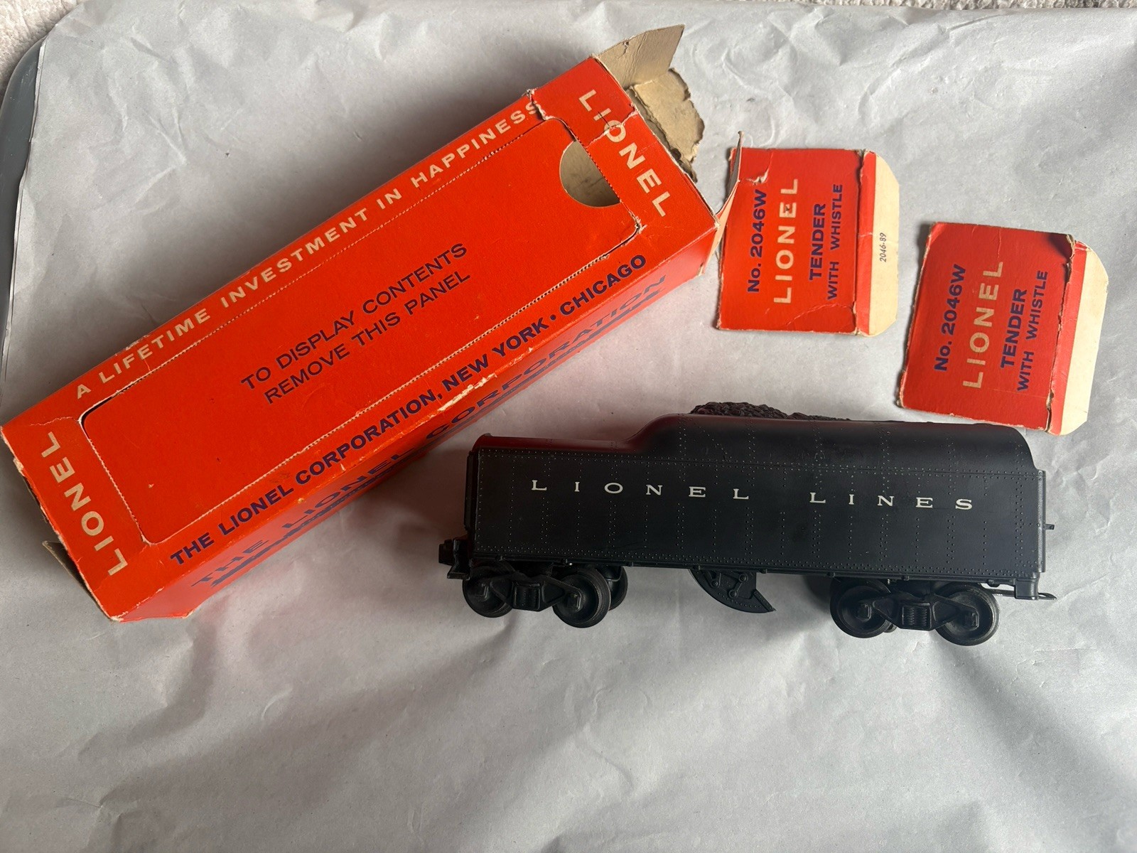 Lionel Vintage Original 2046W Tender With Box, 1950’s