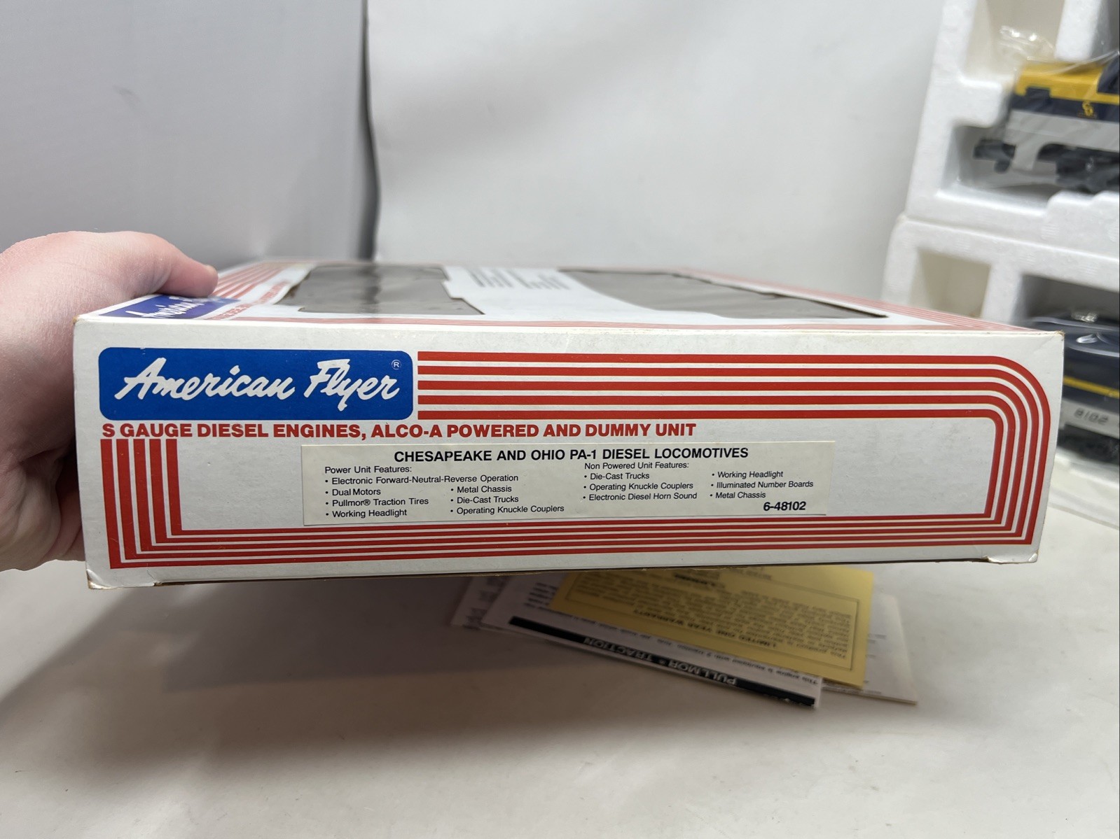 American Flyer S Gauge C&O PA-1 Diesel Locomotives Powered & Dummy 6-48102 LNIB