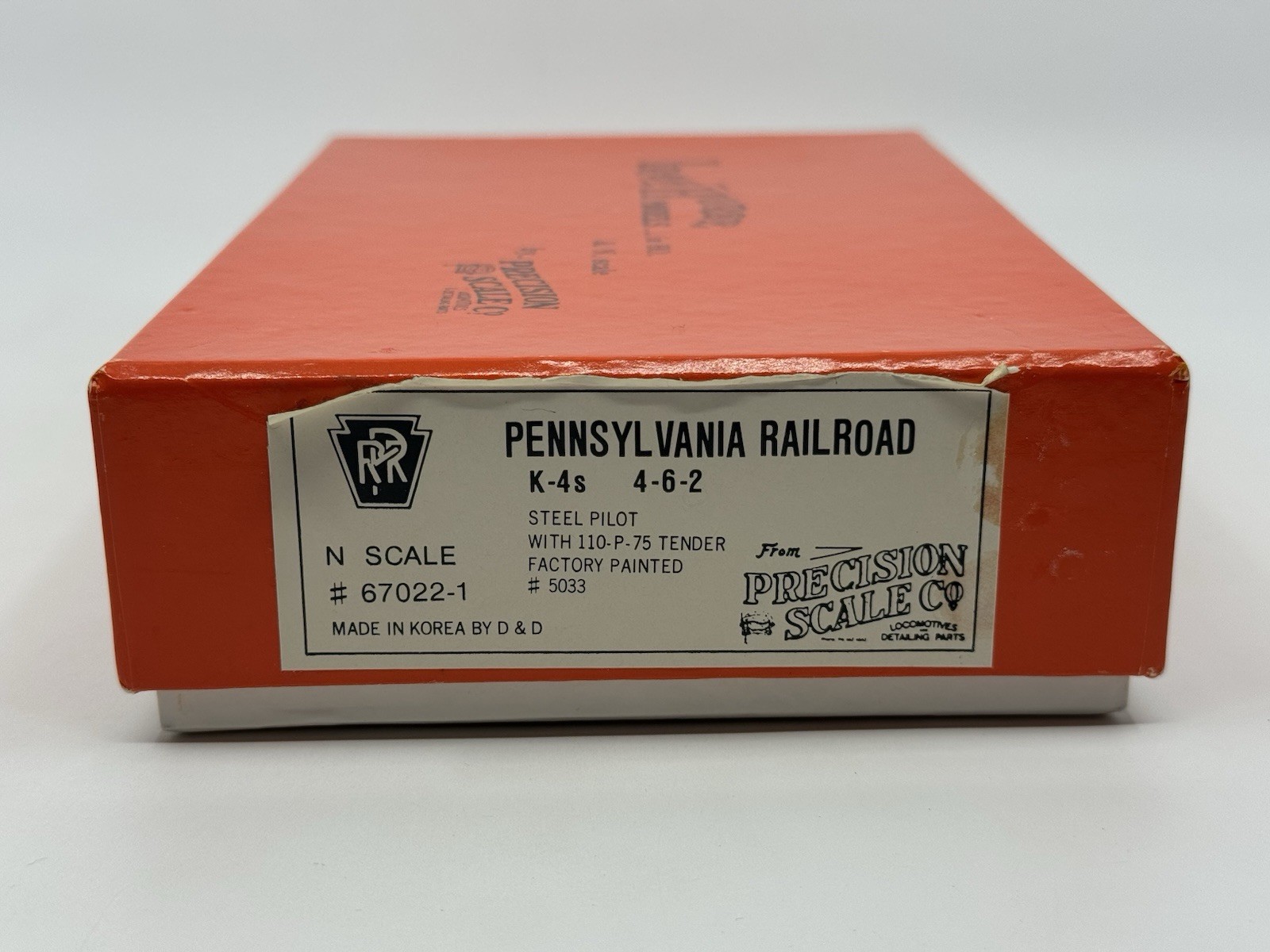 N Scale PSC 67022-1 Pennsylvania Railroad K-4s 4-6-2 Steam Locomotive PRR #5033